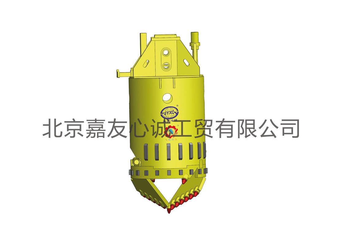 Pitched-bottom Drilling Bucket